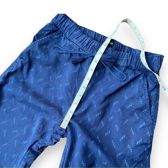 Madewell Navy Blue Ikat Print Track Trousers Size Extra Small - Picture 11 of 16
